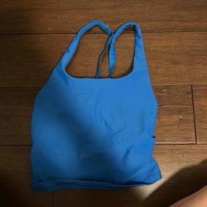 blue workout top